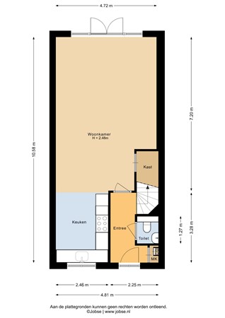 Floorplan - Bunschoter Veenkamp 160, 3751 JD Bunschoten-Spakenburg